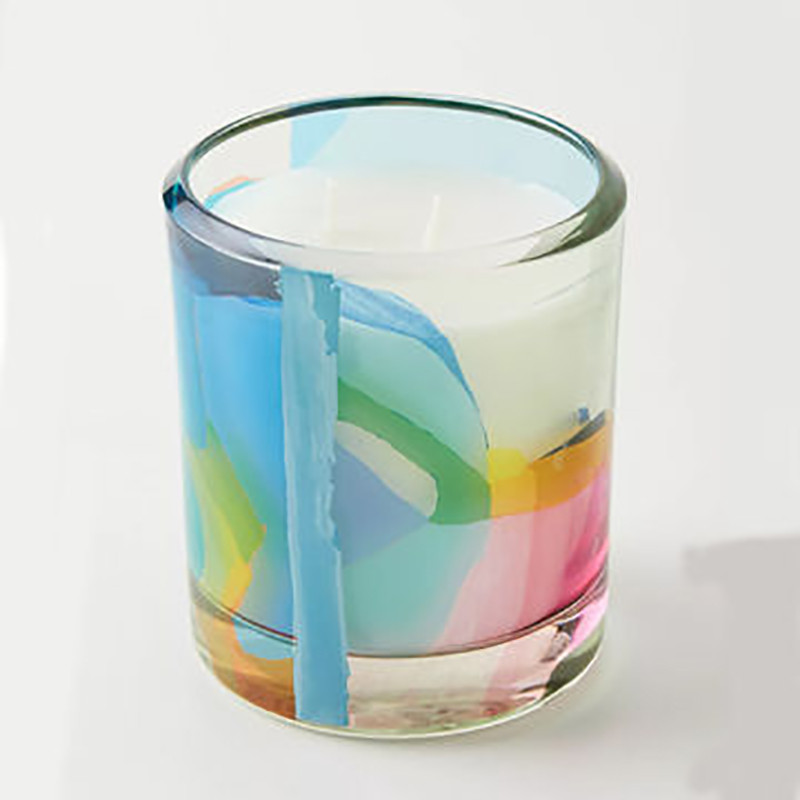 M&Scent Engros Luksus tilpasset dekorasjon Private Label Svart Glass Krystall Duftende soyavokslys