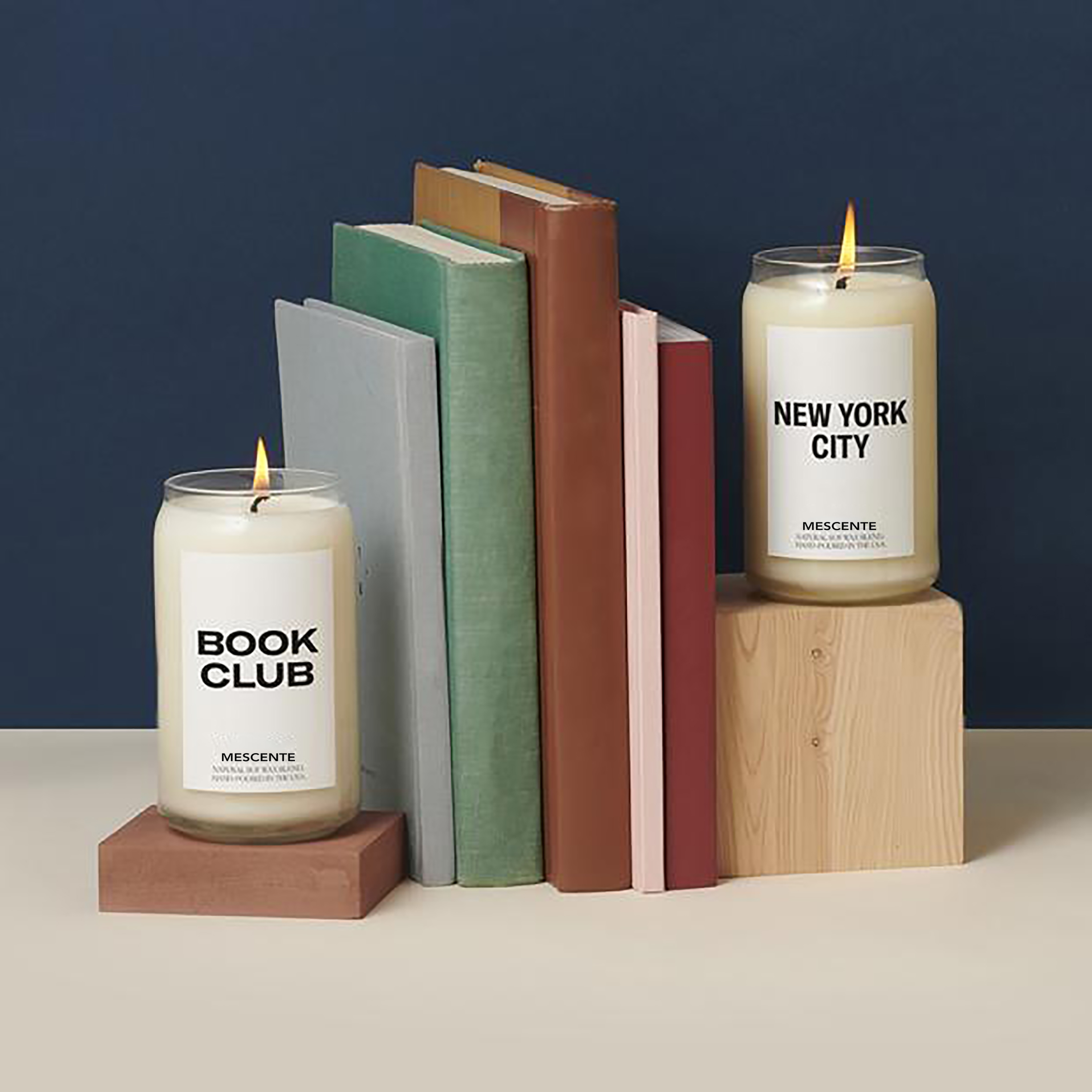M&Scent Organic Customized Ceramic Milky Woodwick stearinlys, stearinlybeholder