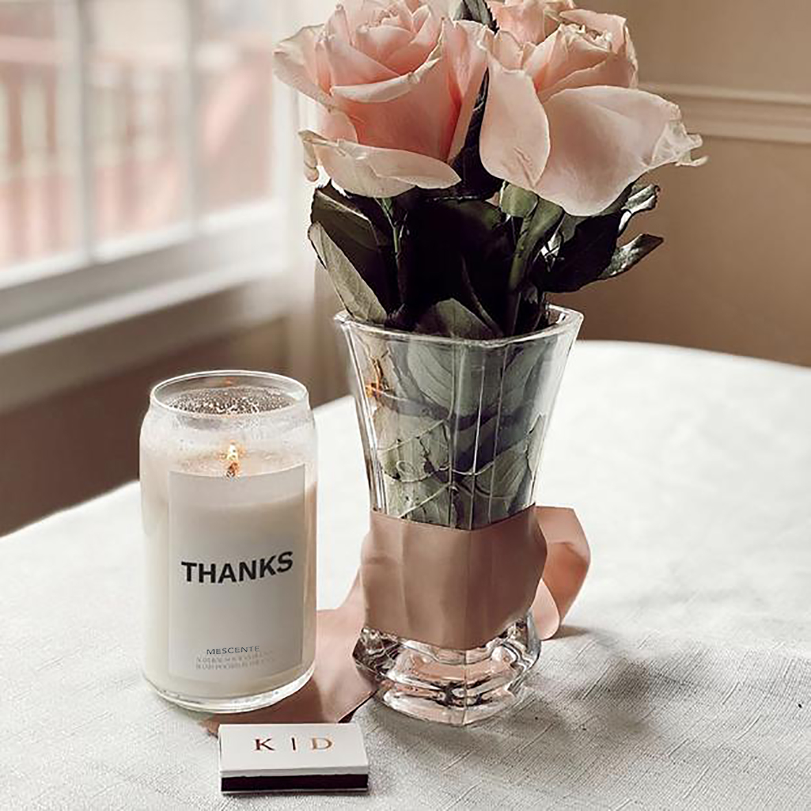M&Scent Organic Customized Ceramic Milky Woodwick stearinlys, stearinlybeholder