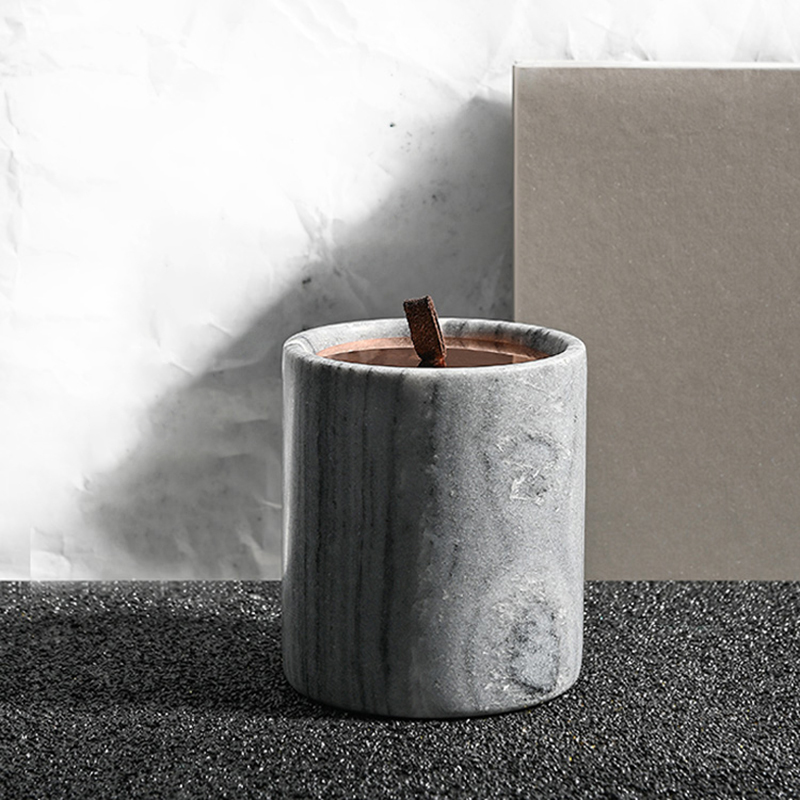 M&Scent Engros Luksus tilpasset dekorasjon Private Label Svart Glass Krystall Duftende soyavokslys