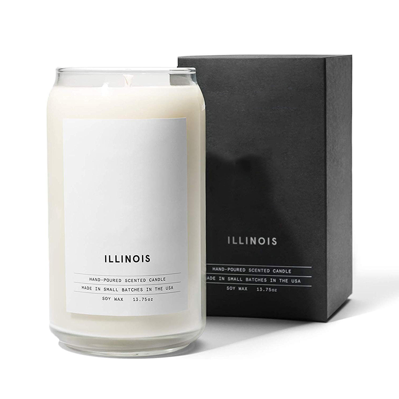 M&Scent Organic Customized Ceramic Milky Woodwick stearinlys, stearinlybeholder