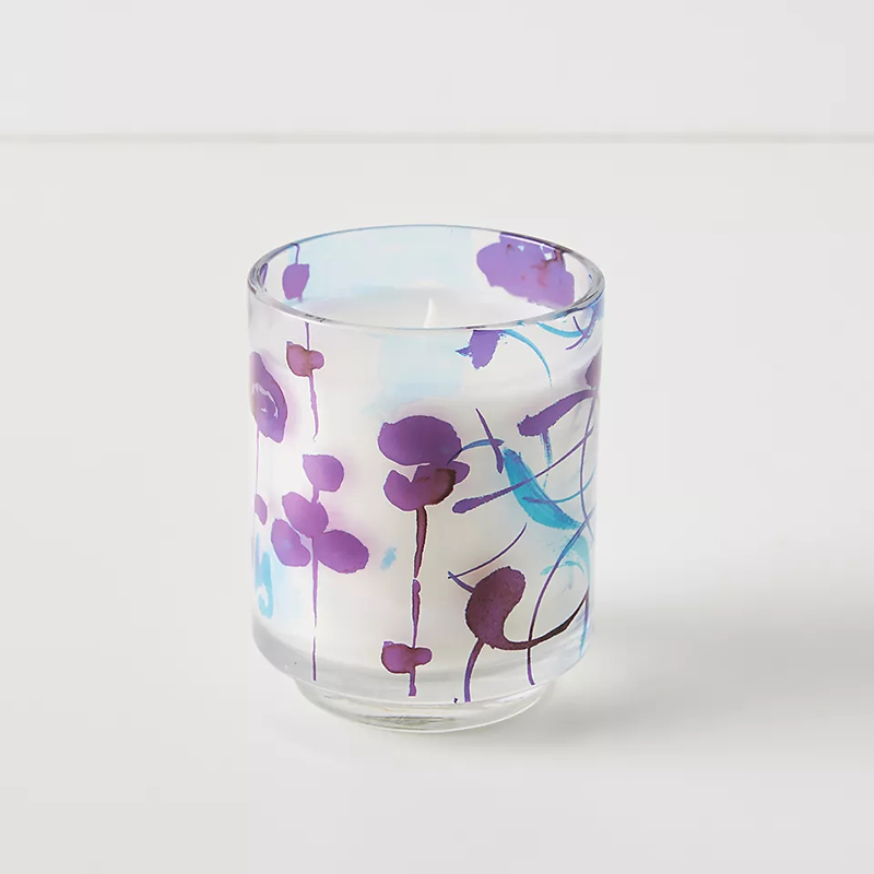 M&Scent Luxury Custom Decoration Private Label 3 Wick A Sunday Painter Glass Krystallduftende soyavokslys