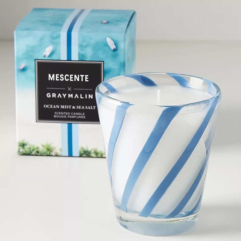 M&S cent Luxury White Soy Wax Personalized Logo Bryllups Duftlys