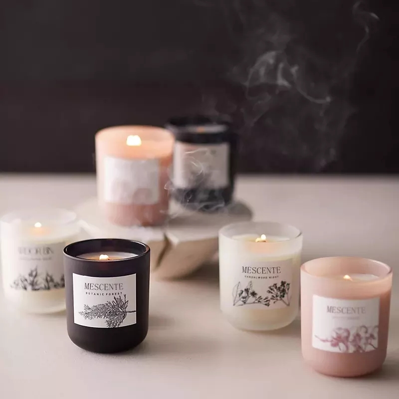 Engros Private Label Luksus Aromaterapi Naturlig Krystall Soy Voks Duftlys For Bryllupsdekorasjon