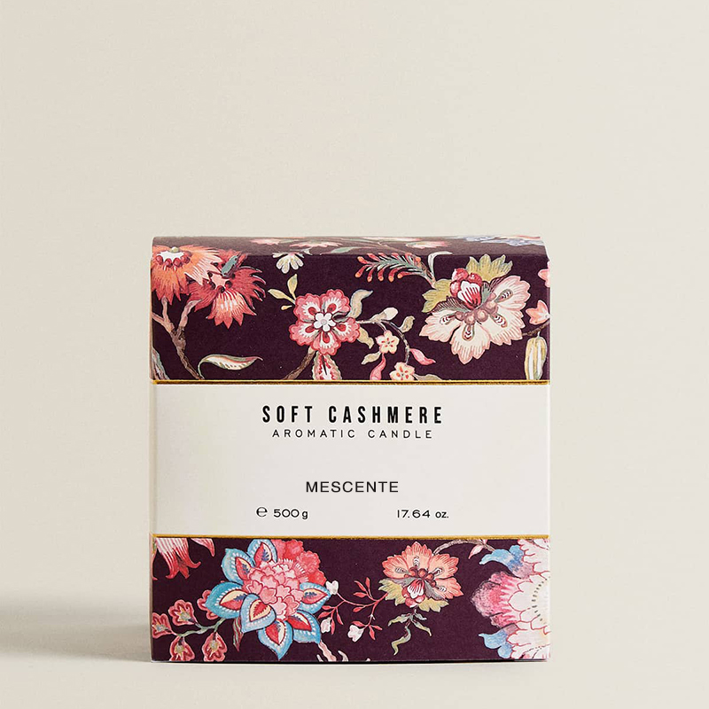 M&Scent Luksus juleduftlys Aromaterapi Aroma Soyavokslys i svart glasskrukke gaveeske