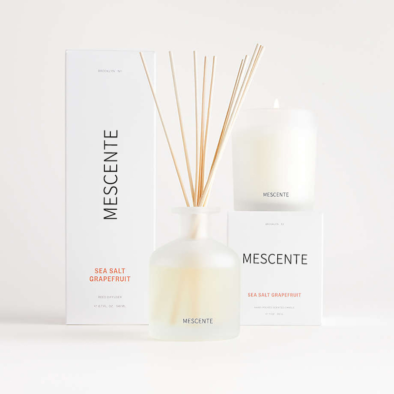 M&Scent luksus private label lilla farge aroma siv diffuser gaset med eske