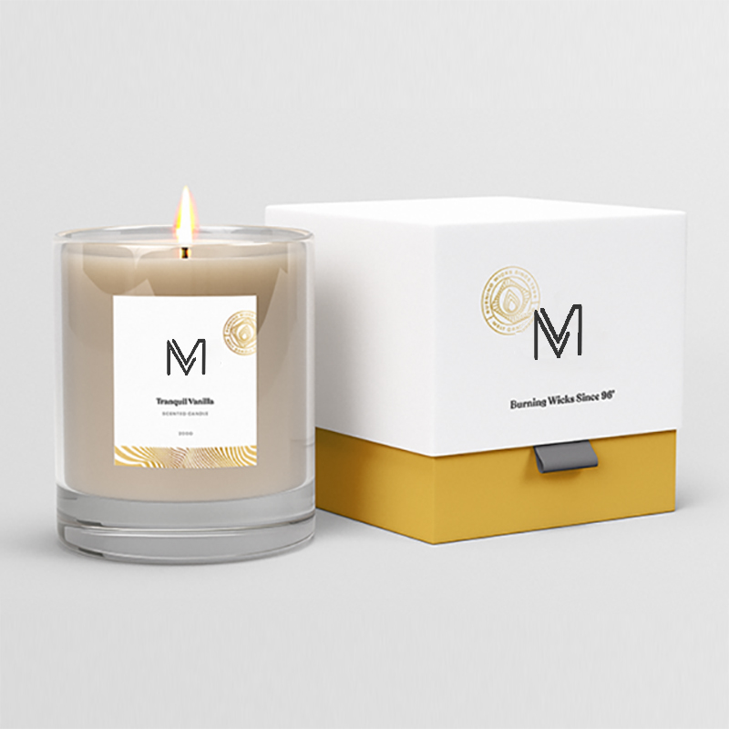 M&Scent engrosfabrikk direkte luksus private label soyavoks duftlys med boks i bulk