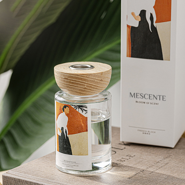 M&Scent engros private label glassflaskepinne reed diffuser sett med propp