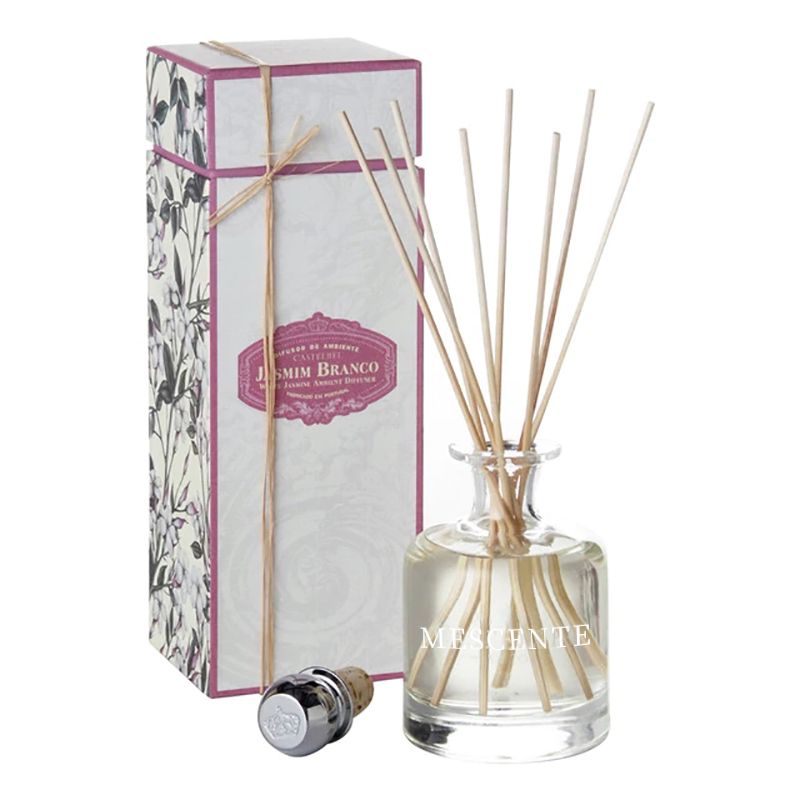 Luksus vår 400 ml miljøvennlige rosa flasker sementgrå skinn Magnolia duft Blomsterpinner Reed Diffuser