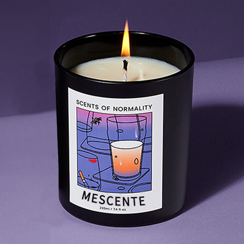 M&Scent Engros Luksus Custom Private Label Håndlaget Christmas Crystal Aroma Duft Soy Wax Candles