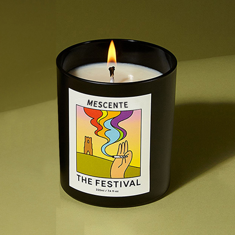 M&Scent Engros Luksus Custom Private Label Håndlaget Christmas Crystal Aroma Duft Soy Wax Candles