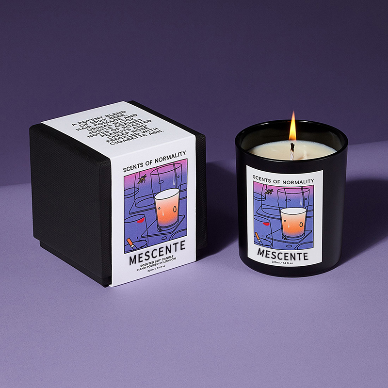 M&Scent Engros Luksus Custom Private Label Håndlaget Christmas Crystal Aroma Duft Soy Wax Candles
