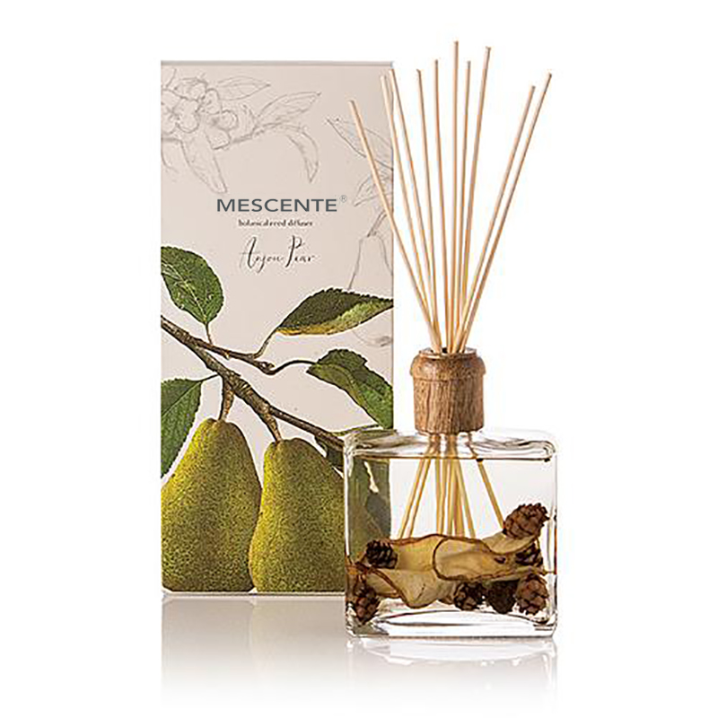 Engros Høykvalitets Luksus Custom Private Label Blomst Sola Wood Aroma Reed Diffuser med boks