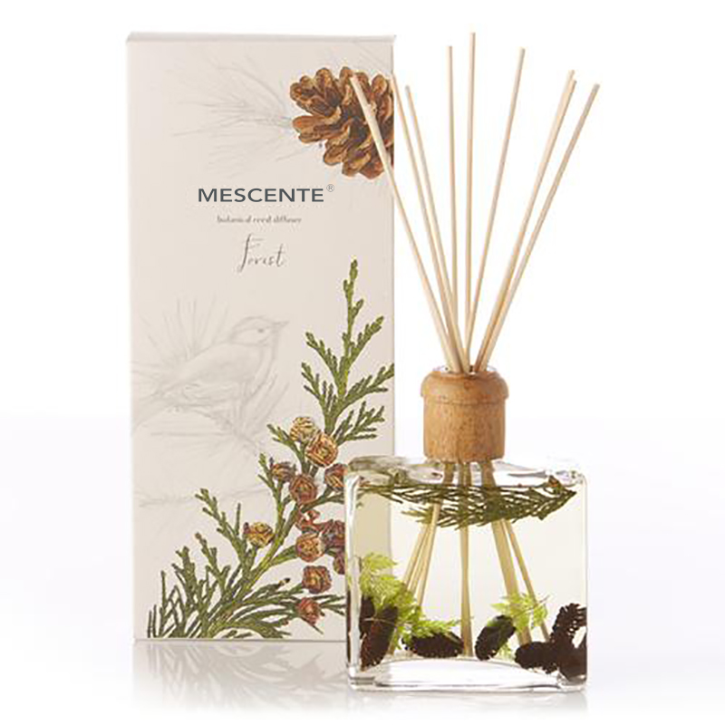 Engros Høykvalitets Luksus Custom Private Label Blomst Sola Wood Aroma Reed Diffuser med boks