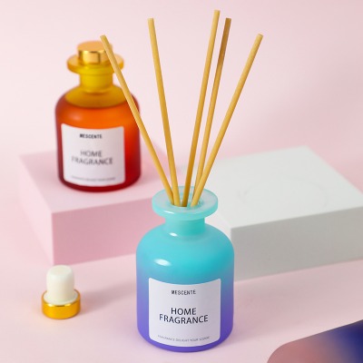Engros Unik Glassflaske Duft Blomster Reed Diffuser Olje Refill Med Emballasje Esker Gavesett