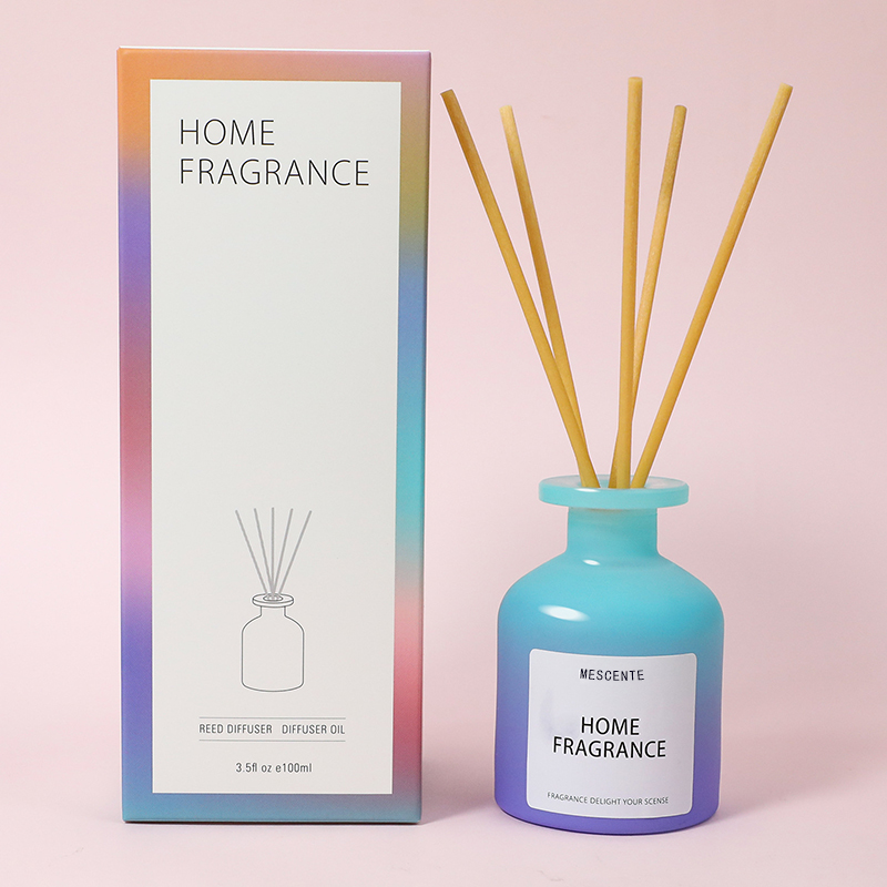 Engros Unik Glassflaske Duft Blomster Reed Diffuser Olje Refill Med Emballasje Esker Gavesett