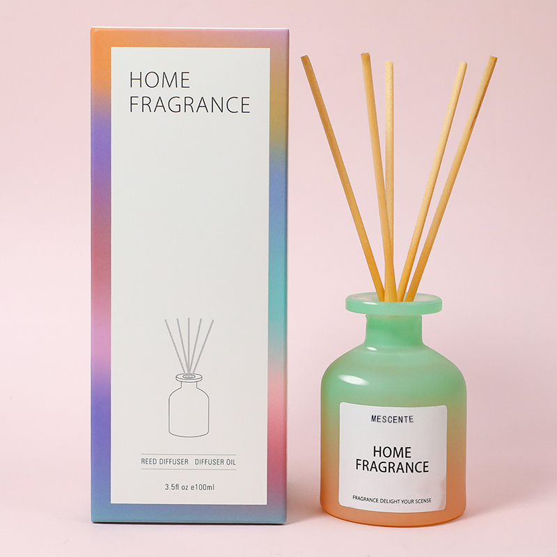 Engros Unik Glassflaske Duft Blomster Reed Diffuser Olje Refill Med Emballasje Esker Gavesett