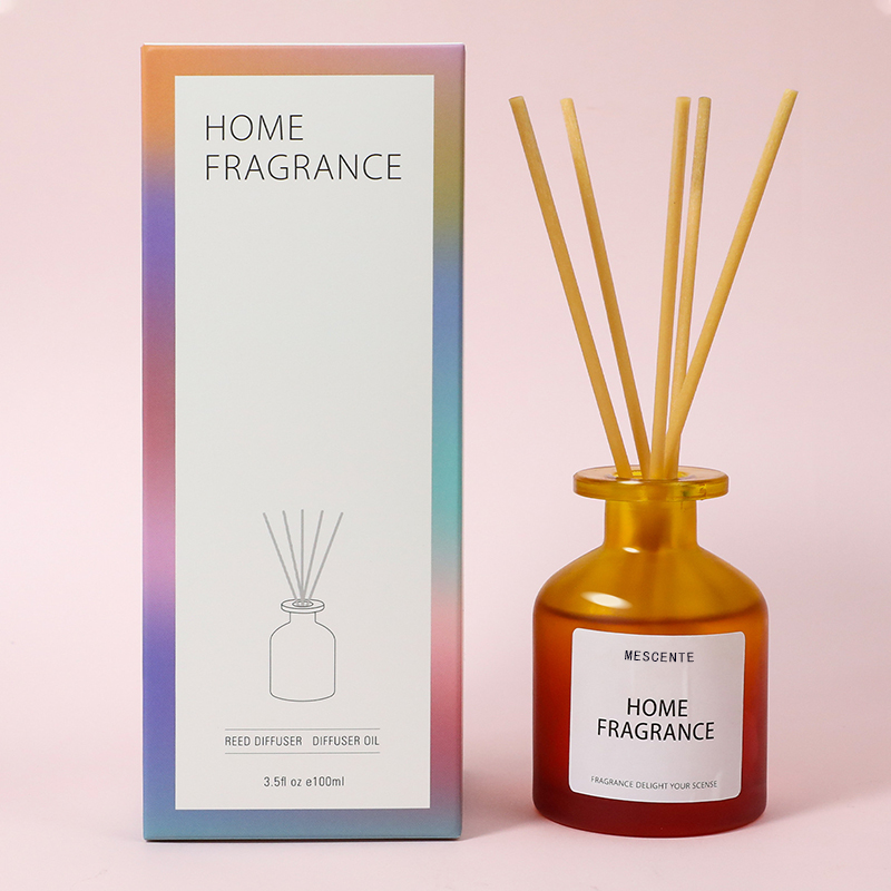 Engros Unik Glassflaske Duft Blomster Reed Diffuser Olje Refill Med Emballasje Esker Gavesett