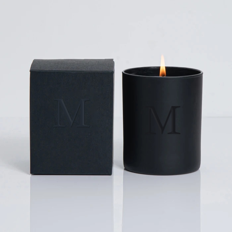M&Scent Engros Luksus Sort Unike Krukker Bryllup Dekorative Duftende Soya Lys Med Krystaller