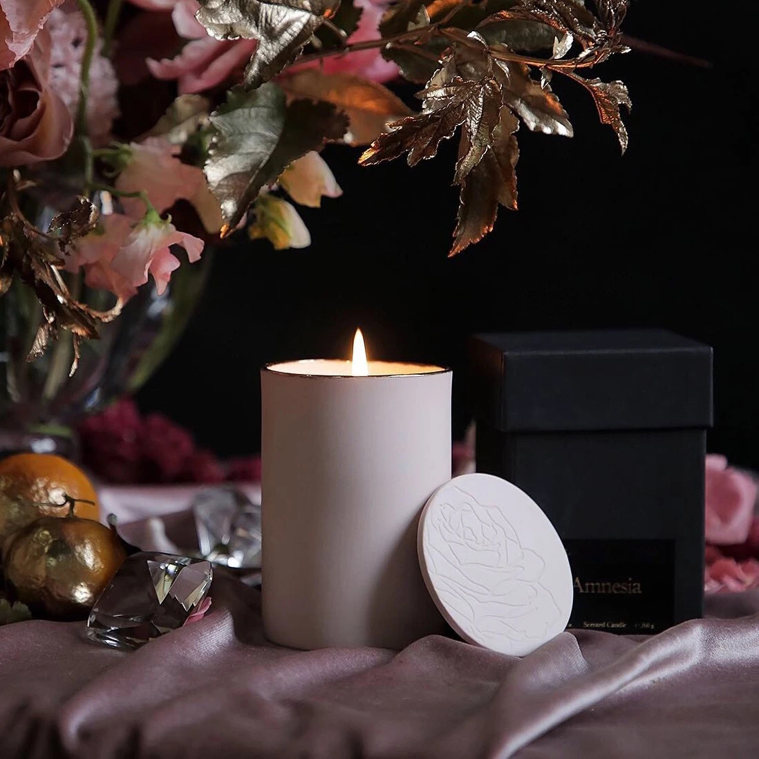 M&Scent Engros Luksus Glassholder Billig Duft Duft Olje Lys Gavesett Med Logo