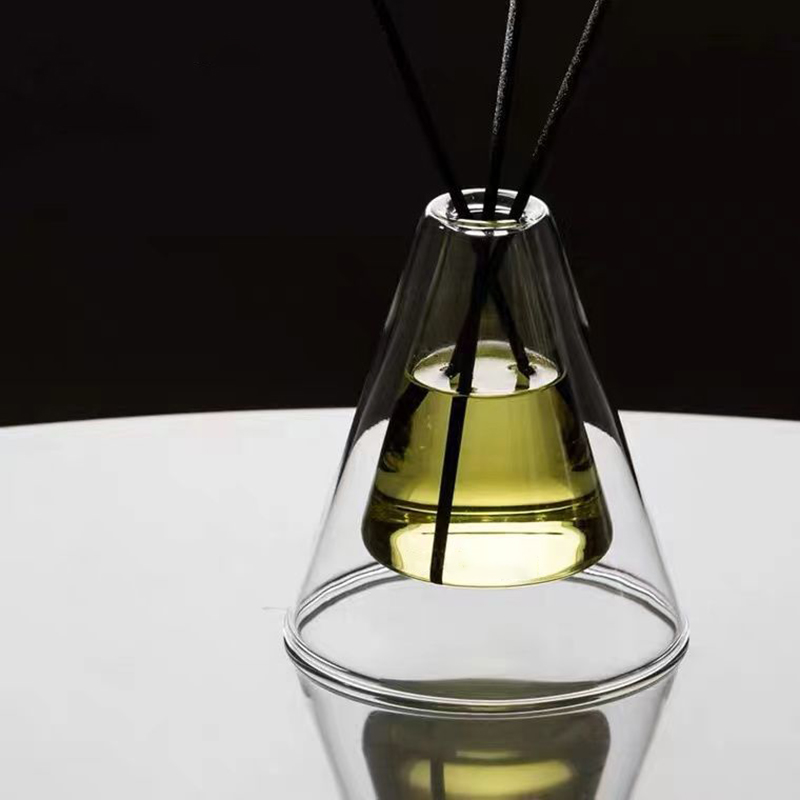 Custom Large Hex Essenza Unique Glass Bottle White Frosted Extra Air Aroma Reed Diffuser Home Duft, Reed Diffusers Christmas