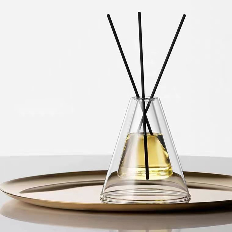 Custom Large Hex Essenza Unique Glass Bottle White Frosted Extra Air Aroma Reed Diffuser Home Duft, Reed Diffusers Christmas