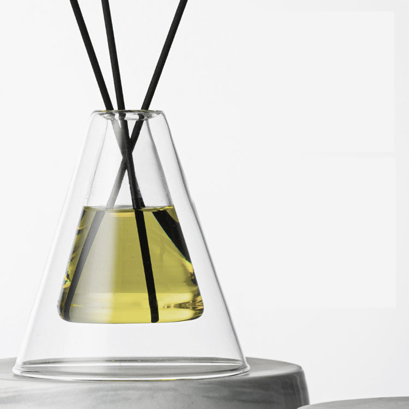 Custom Large Hex Essenza Unique Glass Bottle White Frosted Extra Air Aroma Reed Diffuser Home Duft, Reed Diffusers Christmas