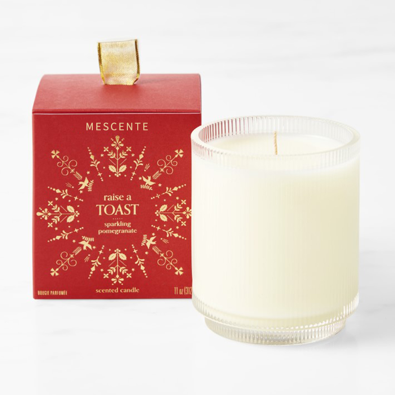 M&Scent Custom Made Logo Hjemmelaget Organic Clarity Duftende soyalys Private Label i glasskrukke