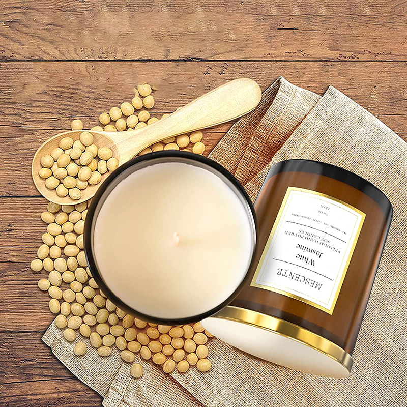 M&Scent Engros Bulk Ordre Luksus Custom Private Label duftende soyavoks stearinlys gavesett