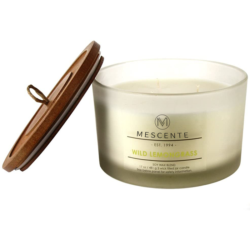M&Scent Engros Custom Private Label Glassholdere Duftlys med krystaller i bulk