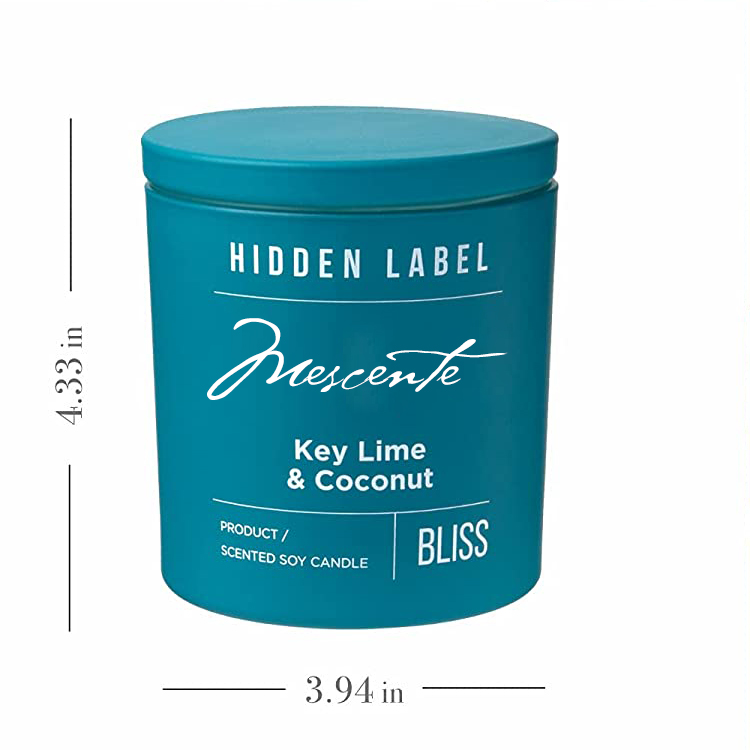 M&Scent Engros Luksus Private Label Sorte Krukker Duftende Soyavokslys Med Krystaller