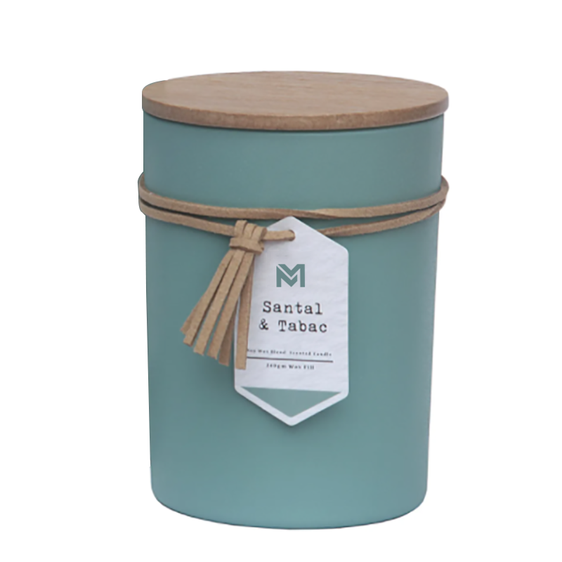 M&S duft Engros Private Label Trelokk Aromaterapi Duft Soyavoks stearinlys Gavesett i glasskrukke