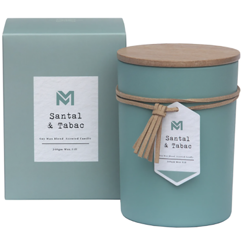 M&S duft Engros Private Label Trelokk Aromaterapi Duft Soyavoks stearinlys Gavesett i glasskrukke