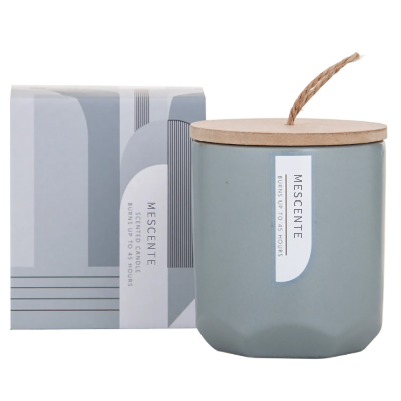 M&Scent Custom Luxury Lag din egen treveke-duftende soyalysprodusent i glasskrukke