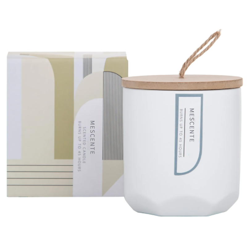 M&Scent Custom Luxury Lag din egen treveke-duftende soyalysprodusent i glasskrukke
