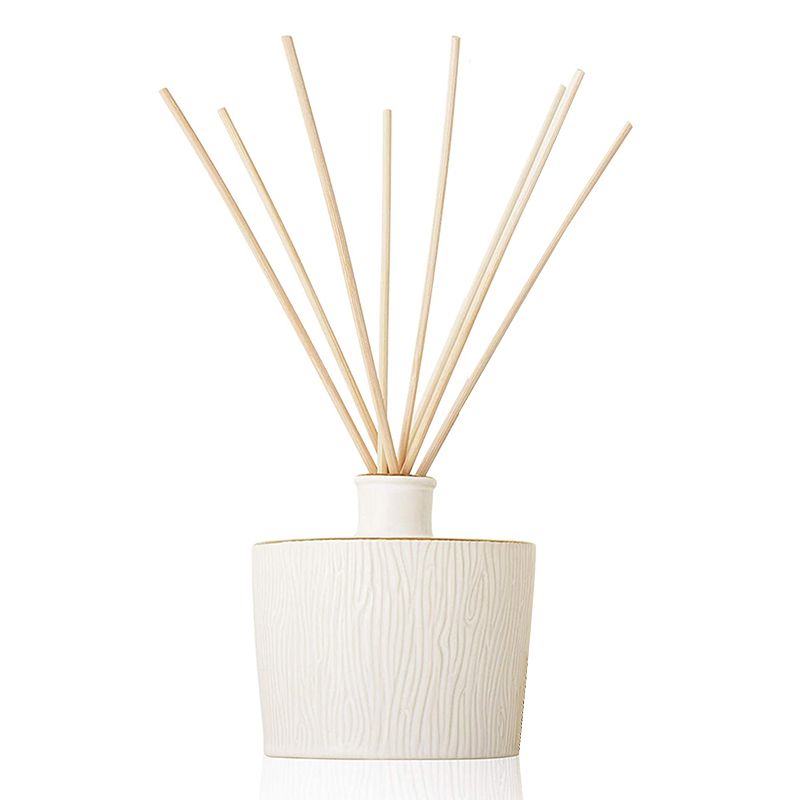 M&Scent Engros Luksus Glass Flaske Stik Fiber Rund Treskrue Aroma Reed Diffuser Gavesett