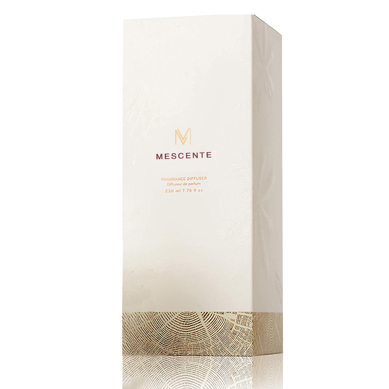M&Scent Engros Luksus Glass Flaske Stik Fiber Rund Treskrue Aroma Reed Diffuser Gavesett