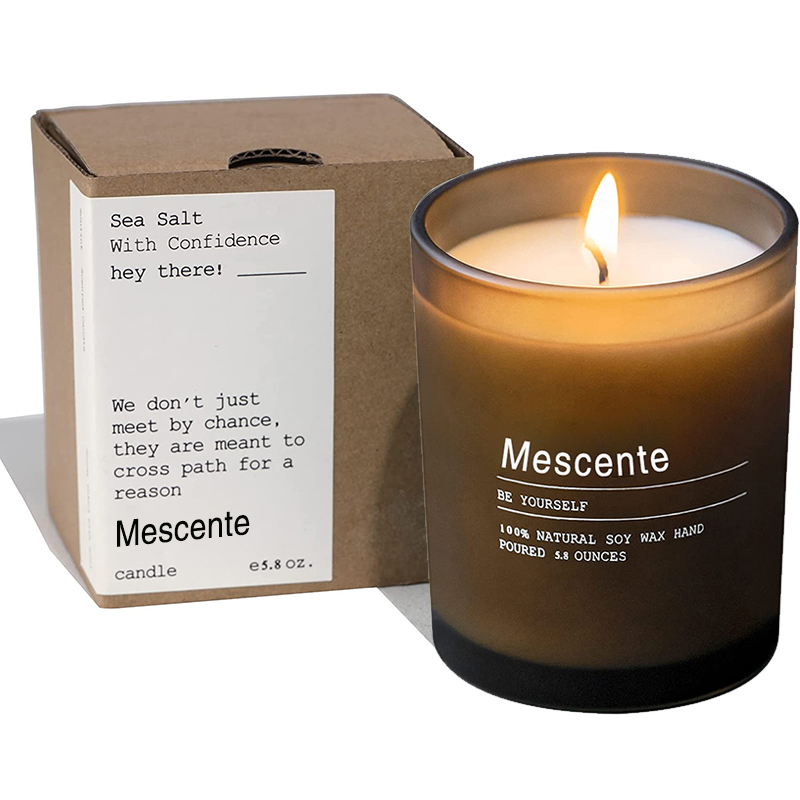 M&Scent tilpasset bryllupsdekorasjonskrukke Jasmine & Ylang Ylang duftlys med etiketter i bulk