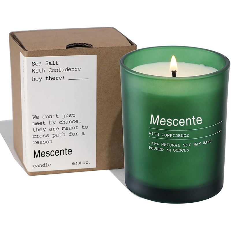 M&Scent tilpasset bryllupsdekorasjonskrukke Jasmine & Ylang Ylang duftlys med etiketter i bulk