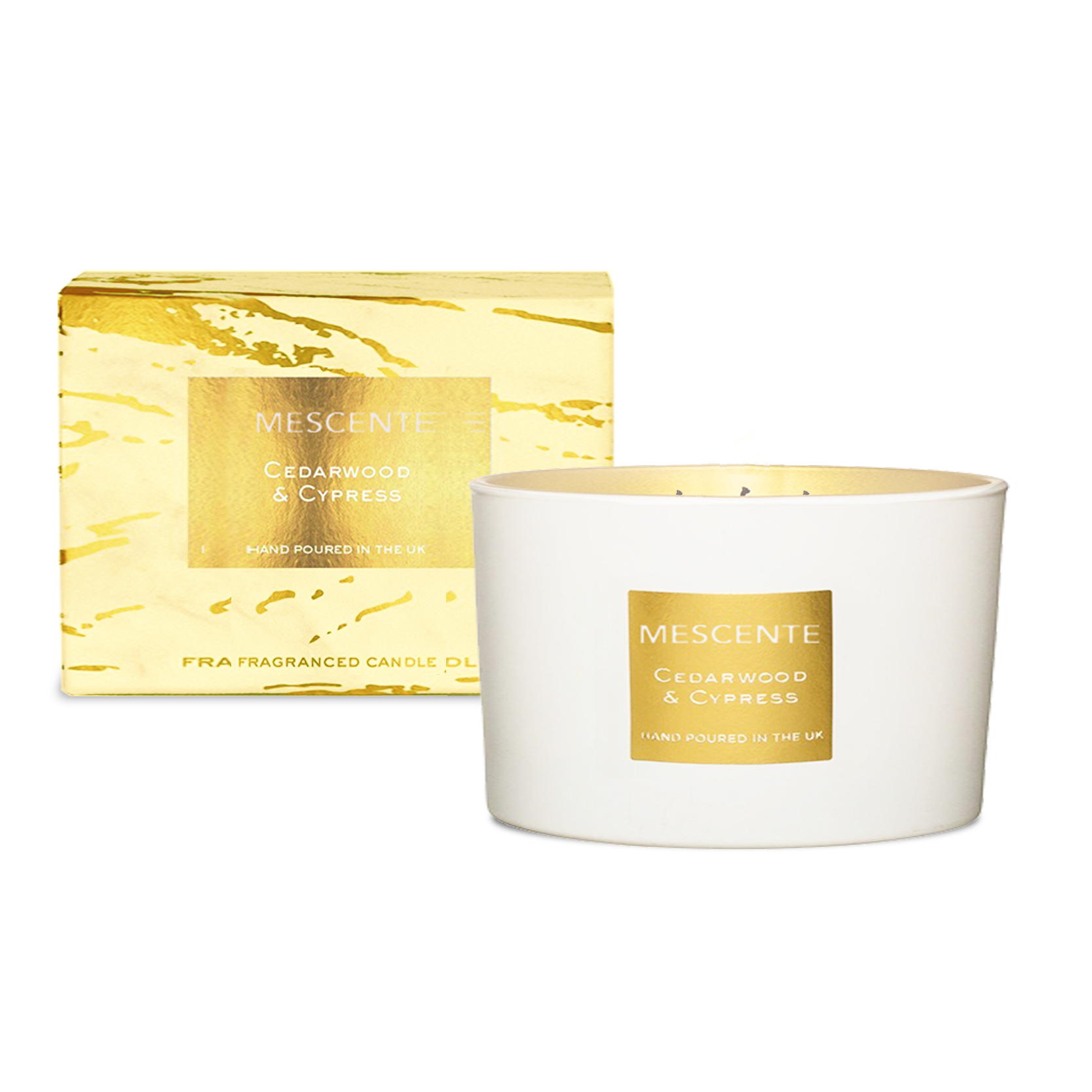 M&Scent engros dekorativ aromaterapi 3-veker duftende kokospalme stearinlys gavesett