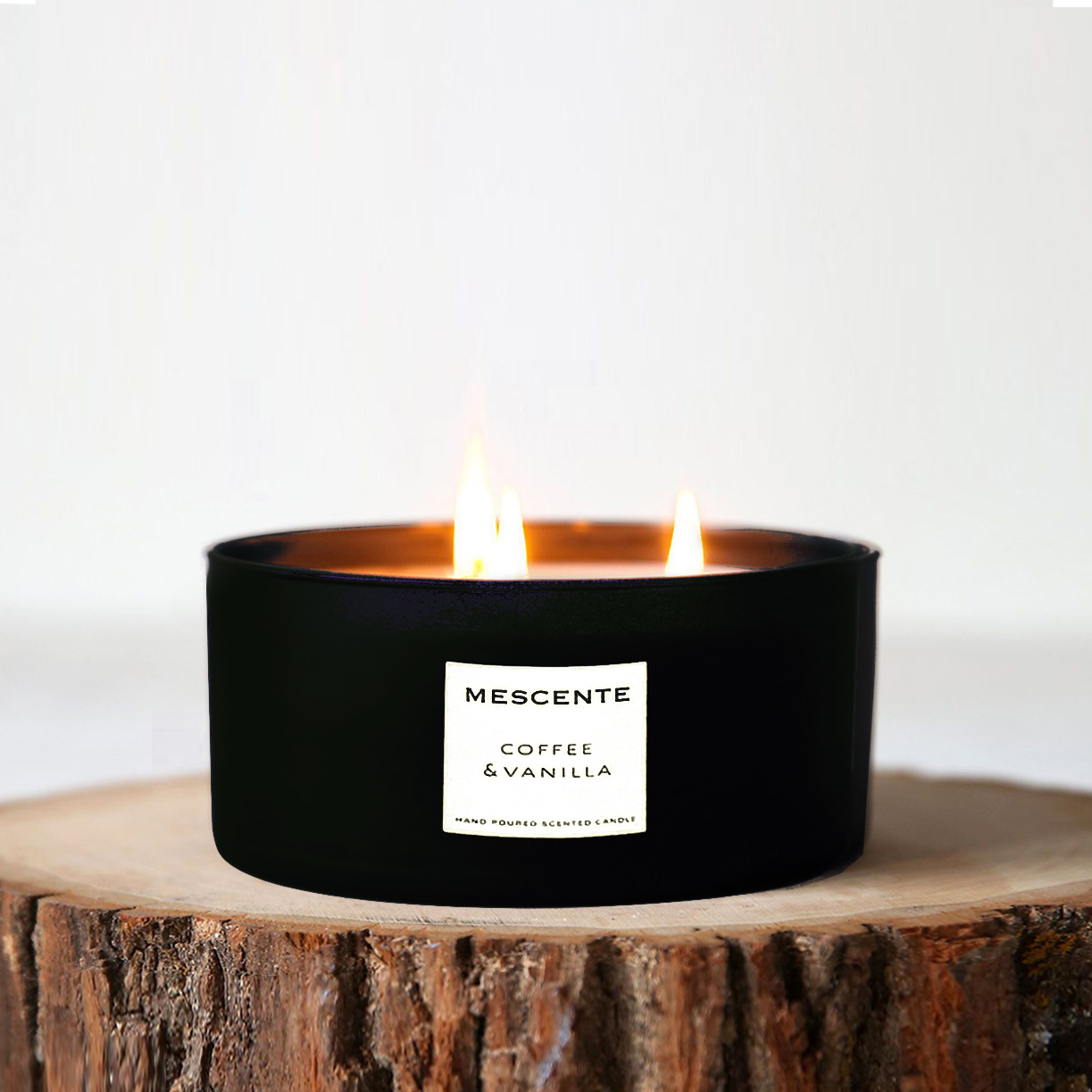 M&Scent engros dekorativ aromaterapi 3-veker duftende kokospalme stearinlys gavesett