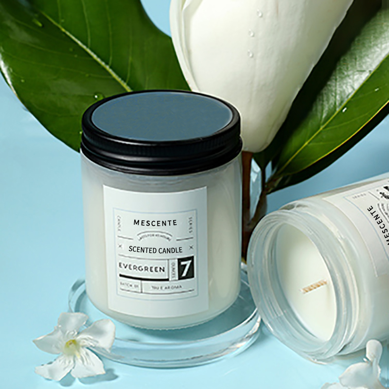 M&Scent tilpasset private label luksus duftende soyavokslys med lokk