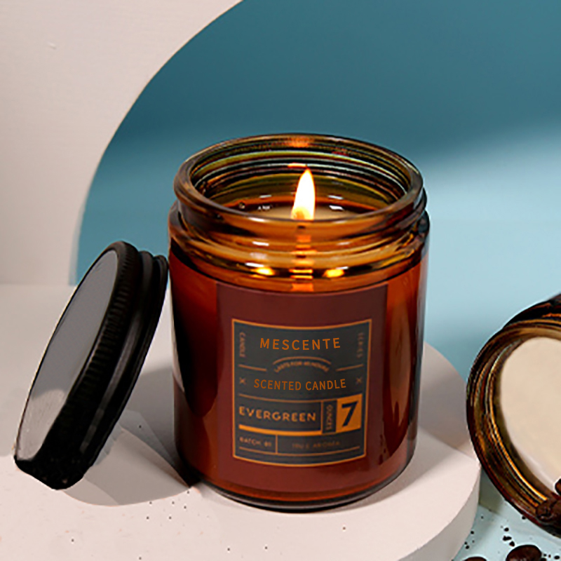 M&Scent tilpasset private label luksus duftende soyavokslys med lokk