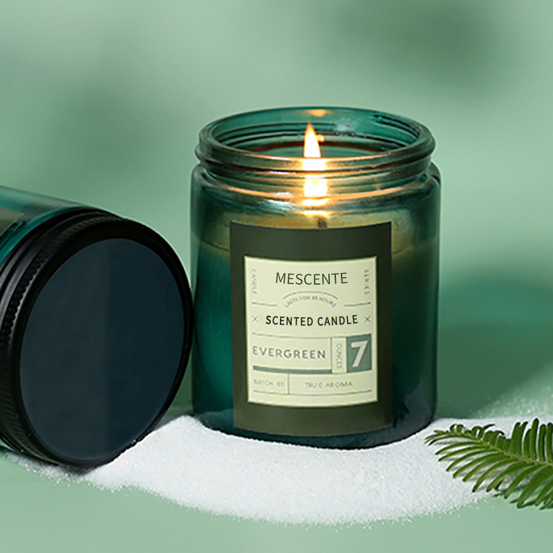 M&Scent tilpasset private label luksus duftende soyavokslys med lokk