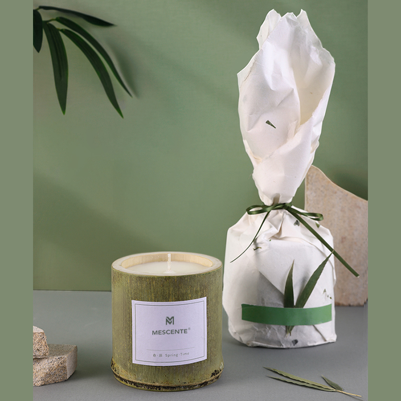M&Scent luksus lysestake i tre private label duftende med boks