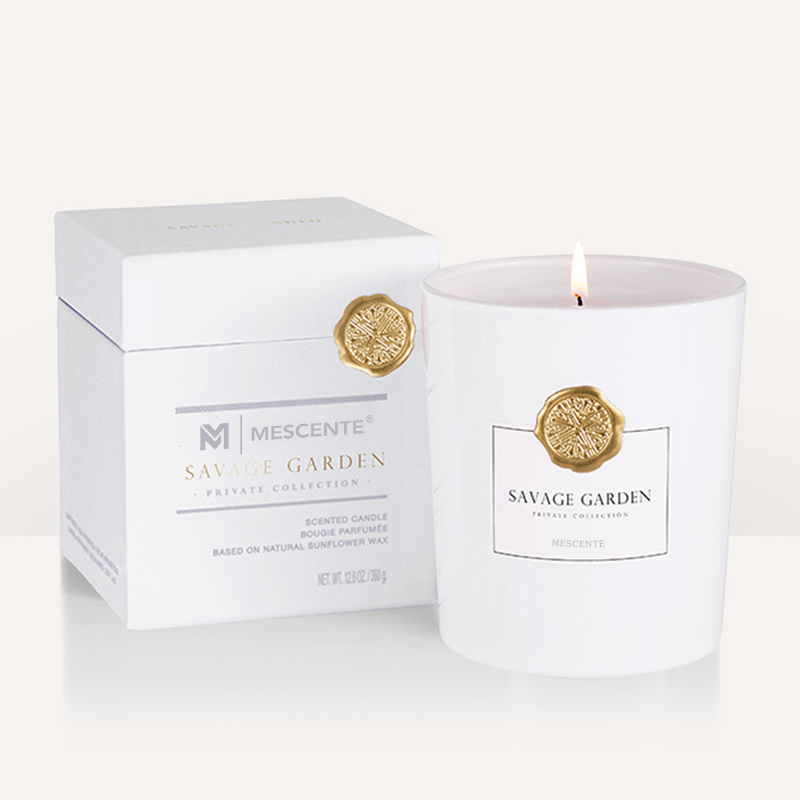 M&Scent luksus tilpasset private label dekorative glasskrukker duftende soyavokslys