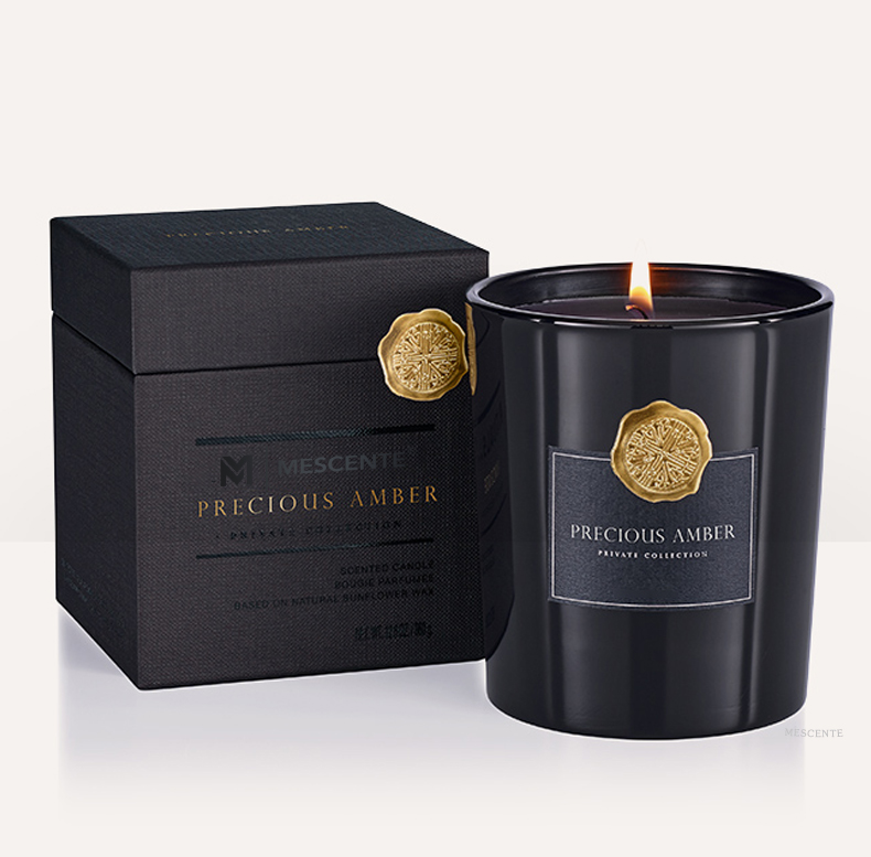 M&Scent luksus tilpasset private label dekorative glasskrukker duftende soyavokslys