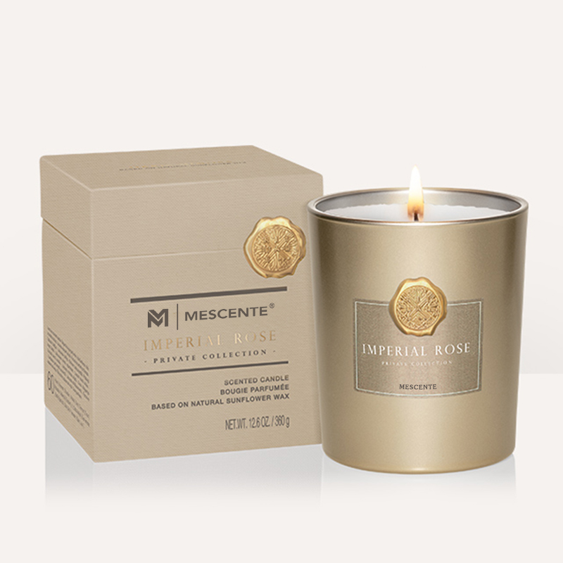 M&Scent luksus tilpasset private label dekorative glasskrukker duftende soyavokslys