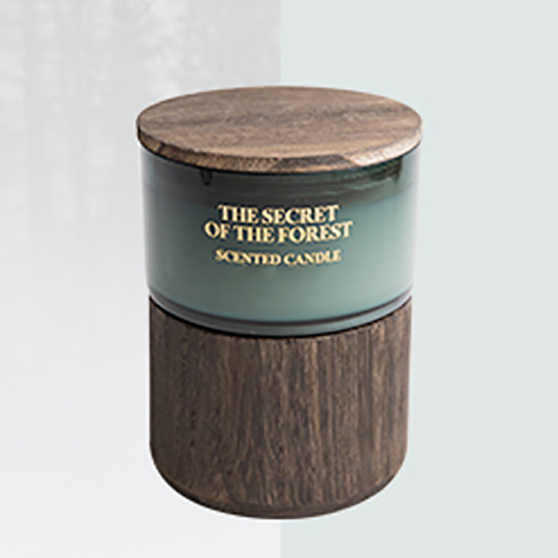M&Scent spesialtilpassede glasskrukker bulkbestilling duftende soyavokslys med krystaller