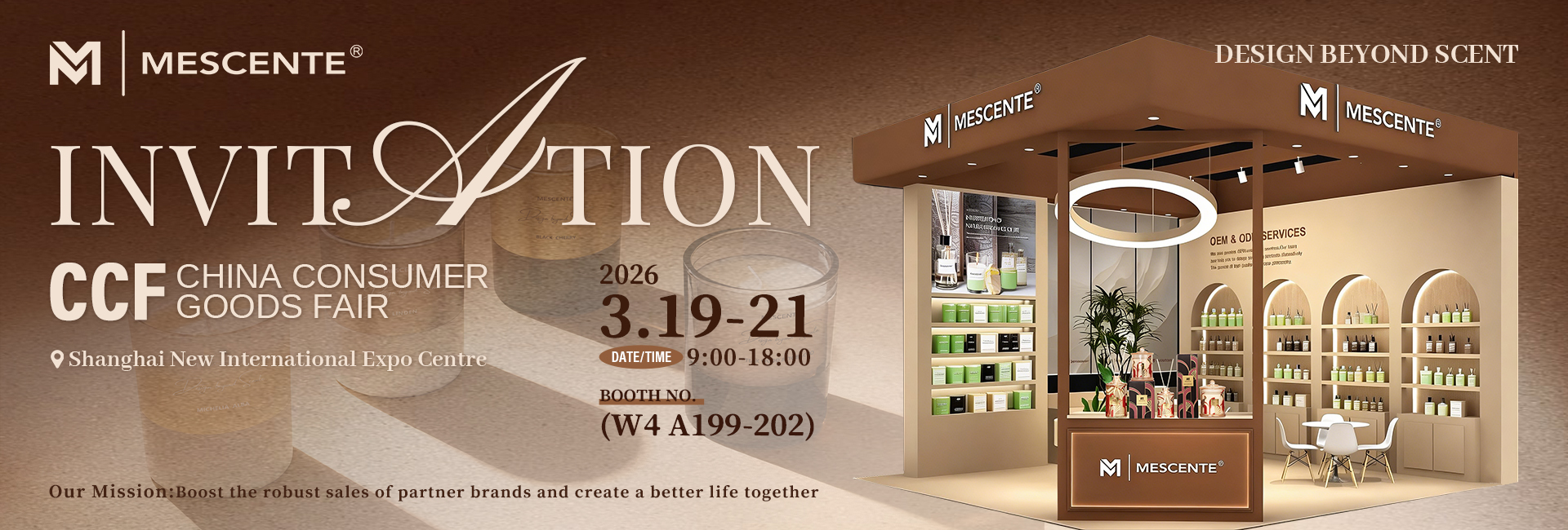 Bli med MESCENTE på 2026 CCF Shanghai Consumer Goods Fair